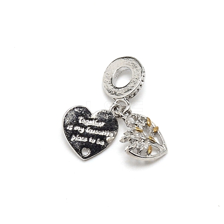 Alloy European Dangle Charms ENAM-WH0059-10P-1