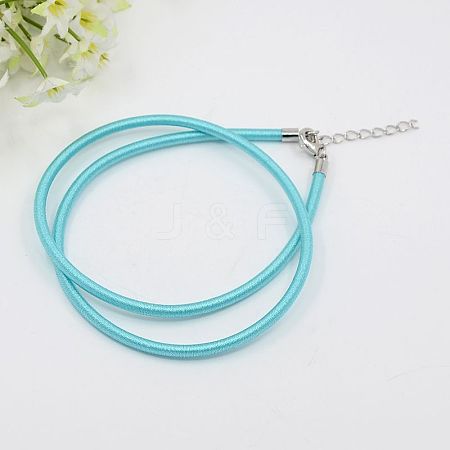 Silk Cord Necklaces Making NFS005-15-1
