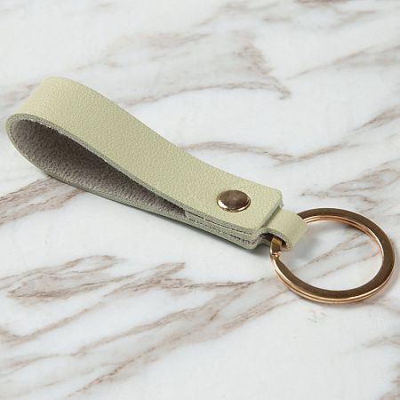 PU Leather Keychain with Iron Belt Loop Clip for Keys PW23021326916-1