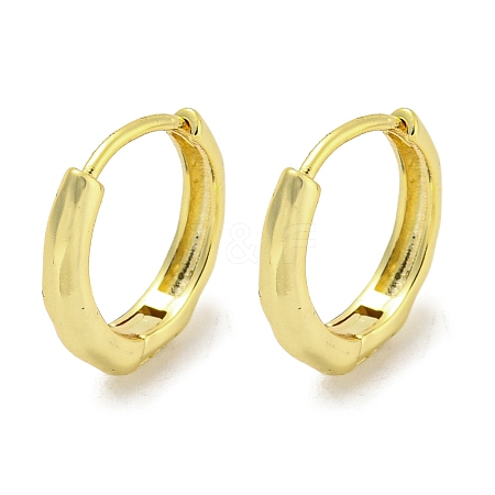 Brass Hoop Earrings EJEW-L211-010O-G-1