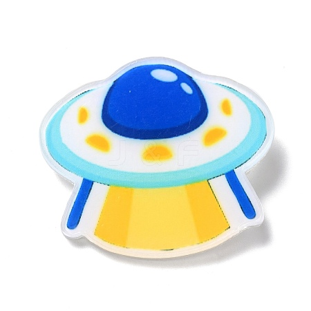 Flying Saucer Acrylic Safety Brooch JEWB-D009-11P-1
