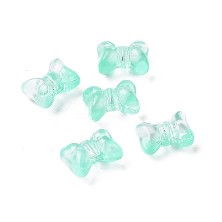 Transparent Spray Painted Glass Beads LS-GLAA-I050-11F-1