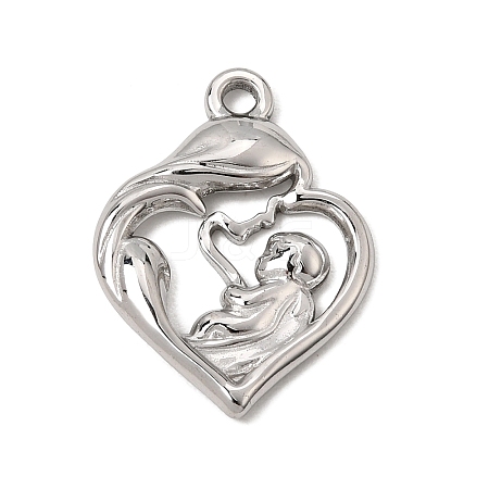 Mother's Day 304 Stainless Steel Pendants SA-CBA9B1E-12P-1