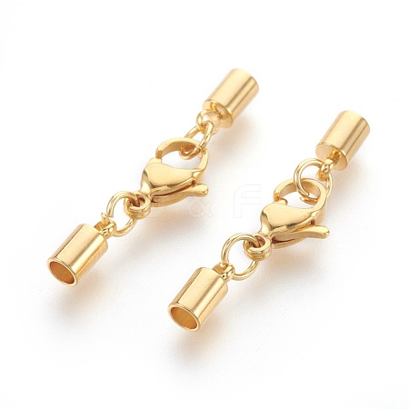 304 Stainless Steel Lobster Claw Clasps STAS-L215-08A-1