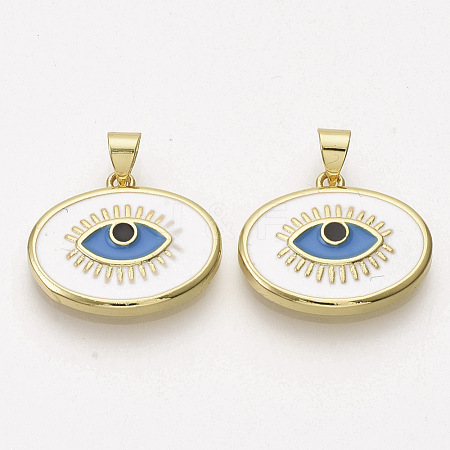 Golden Plated Brass Pendants ZIRC-T012-12G-1