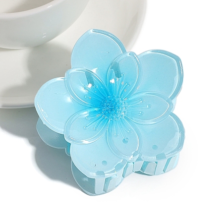 Flower Plastic Claw Hair Clips PW-WG273FF-01-1