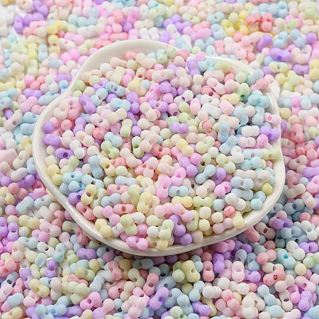 Macaron Color Opaque Frosted Glass Seed Beads X-SEED-K009-12B-01-1