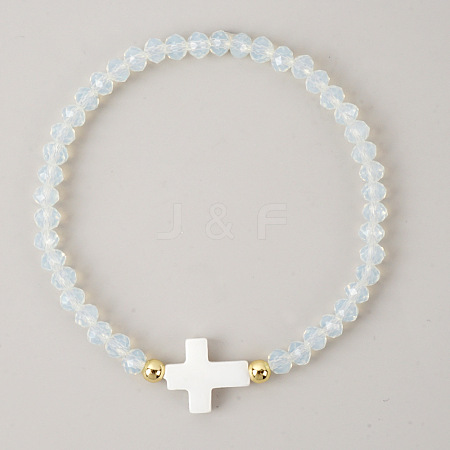 Bohemian Glass Beads Stretch Bracelets KO2121-8-1