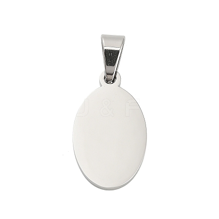 304 Stainless Steel Stamping Blank Tag Pendants STAS-H333-02P-1