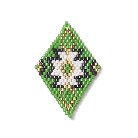 Handmade Loom Pattern MIYUKI Seed Beads PALLOY-MZ00078-1