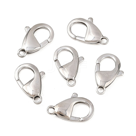 Tarnish Resistant 304 Stainless Steel Lobster Claw Clasps STAS-AB21-1