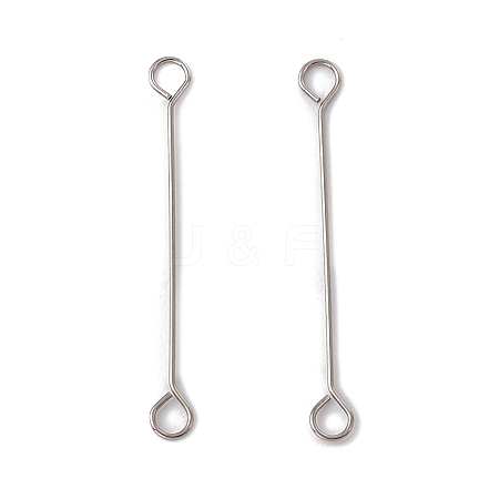 Non-Tarnish 304 Stainless Steel Connector Charms STAS-G291-03C-P-1