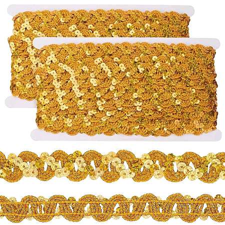 2Pcs Polyester Paillette Beads OCOR-CP0001-31A-1