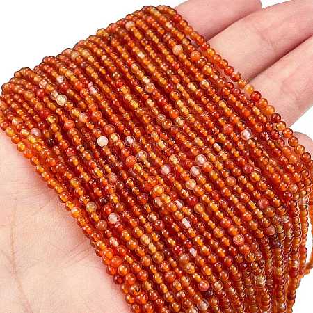 Natural Red Agate Beads Strands G-M438-A10-02-1