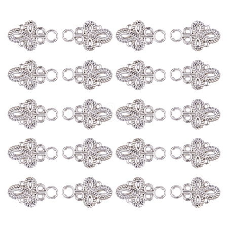 20Pcs Knot Zinc Alloy Adjustable Jean Button Pins FIND-FH0017-91P-1