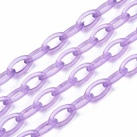 Handmade Transparent ABS Plastic Cable Chains KY-S166-001C-1