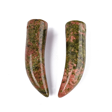 Natural Unakite Pendants G-Q602-10E-1