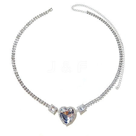 Heart Alloy Full Crystal Rhinestone Waist Belly Chains for Bikini FS-WG5F00F-02-1