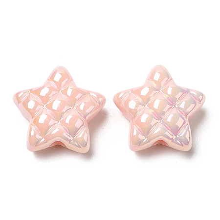 Opaque Acrylic Waffle Beads LS-MACR-D074-03E-1