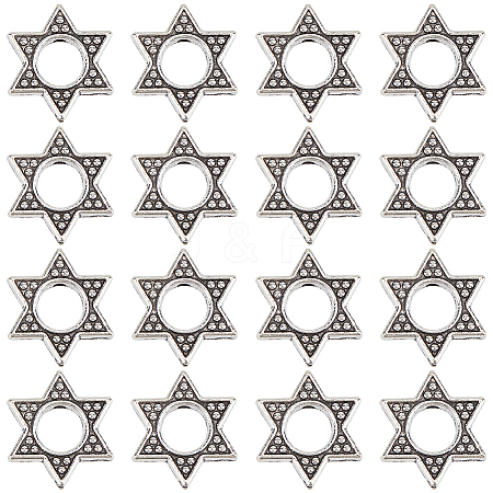60Pcs Tibetan Style Zinc Alloy Bead Frame FIND-SC0010-42-1
