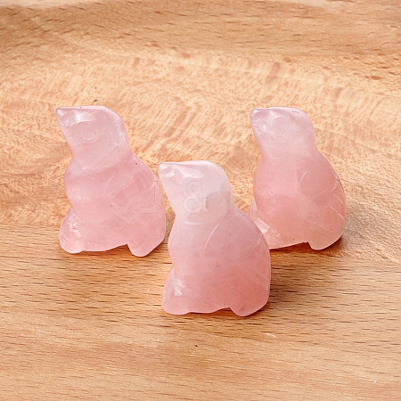 Natural Rose Quartz Carved Bird Figurines PW-WGD7FD8-01-1