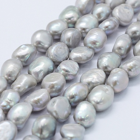 Natural Cultured Freshwater Pearl Beads Strands PEAR-K004-06C-1