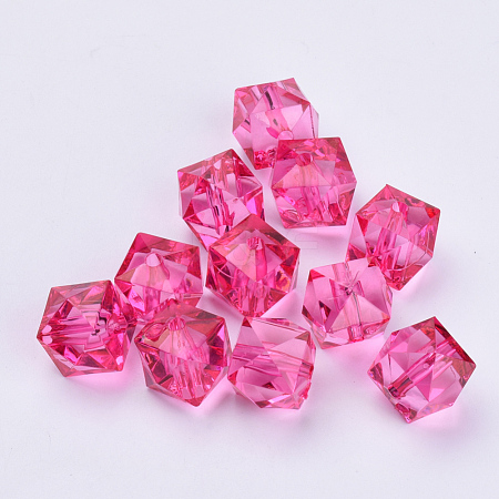 Transparent Acrylic Beads X-TACR-Q259-8mm-V08-1