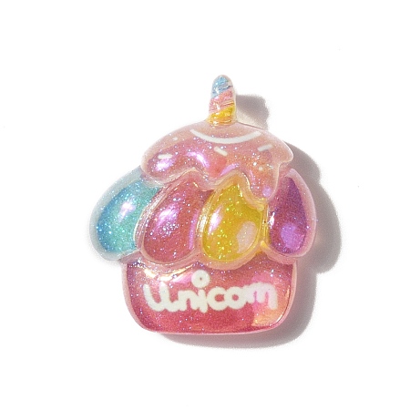 Summer Theme Opaque Resin Cabochons RESI-G106-01B-1