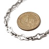 304 Stainless Steel Cross Link Chain Necklaces for Women Men NJEW-JN05432-02-3