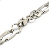Tarnish Resistant Trendy 304 Stainless Steel Figaro Chain Bracelets LS-STAS-A028-B016P-2