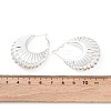 304 Stainless Steel Moon Hoop Earrings for Women EJEW-A125-29S-5