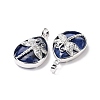Natural Sodalite Pendants X-G-G900-01P-09-3