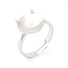 Adjustable Brass 4 Prong Ring Settings KK-K414-04C-S-1