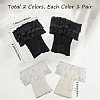 2 Pairs 2 Colors Acrylic Fibers Leg Sleeves AJEW-CY0001-31-2