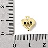 Brass Micro Pave Cubic Zirconia Pendants KK-L258-11G-04-3
