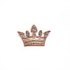 Crystal Rhinestone Crown Brooch JEWB-WH0022-25-1
