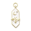 Brass Micro Pave Cubic Zirconia Pendants KK-A278-07G-02-1