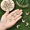 25Pcs 5 Colors Alloy Enamel Pendants ENAM-YW0008-73-4
