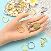 10Pcs Heart Shape Zinc Alloy Swivel Lobster Clasps IFIN-YW0003-88G-5