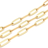Ion Plating(IP) 304 Stainless Steel Paperclip Chains CHS-O010-03G-1