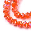Electroplate Glass Beads Strands EGLA-A034-P3mm-B23-3