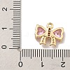 Brass Micro Pave Cubic Zirconia Charms KK-U037-18G-01-3