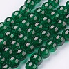 Spray Painted Crackle Glass Beads Strands CCG-Q001-6mm-17-1