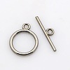 Tibetan Style Toggle Clasps X-TIBE-A12208-B-NR-1