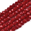Opaque Solid Color Imitation Jade Glass Beads Strands LS-EGLA-A044-P2mm-D02-1