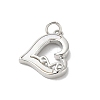 Brass Pave Natural White Shell Pendants KK-S522-08D-P-2