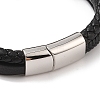 Braided Microfiber Leather Multi-strand Bracelets BJEW-B096-07C-3