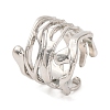 Multi-layer Alloy Open Cuff Rings for Women RJEW-M018-02P-01-1