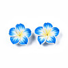 Handmade Polymer Clay 3D Flower Plumeria Beads LS-X-CLAY-Q192-30mm-05-4