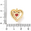 Valentine's Day Brass Micro Pave Cubic Zirconia Pendants CU-H001-02E-G-3